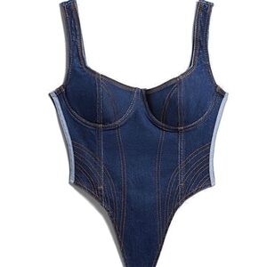 Adidas Ivy Park Denim Bodysuit